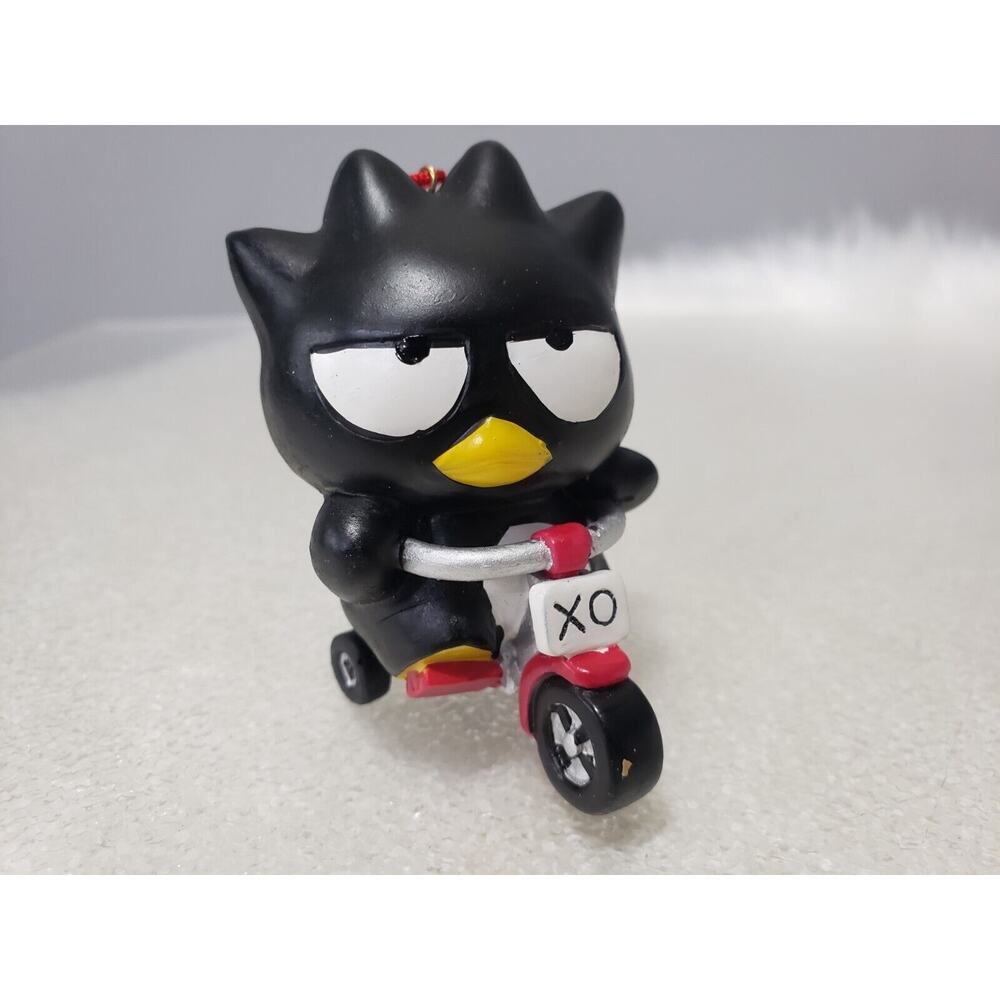 RARE Sanrio Badtz Maru Christmas Tree Valentines Day Ornament Hello‎ Kitty Bike
